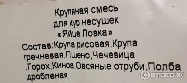 Крупяная смесь для кур несушек ЯйцеЛовка фото