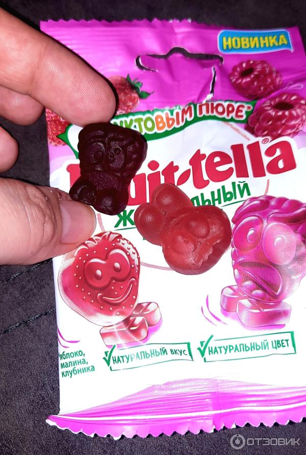 Жевательный мармелад Fruit-tella с фруктовым пюре