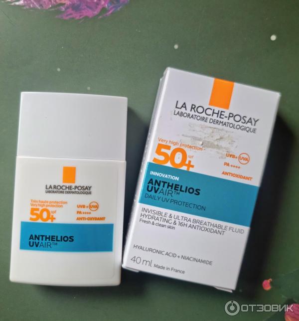 Легкий солнцезащитный флюид для лица La Roche-Posay Anthelios Uvair SPF50PA фото