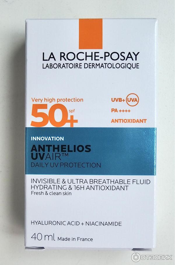 Легкий солнцезащитный флюид для лица La Roche-Posay Anthelios Uvair SPF50PA фото