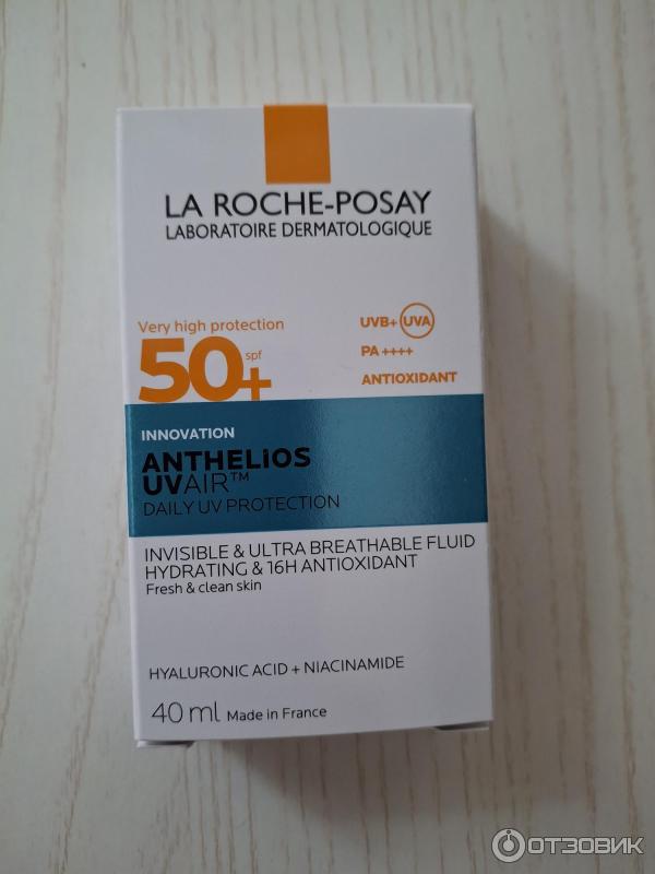 Легкий солнцезащитный флюид для лица La Roche-Posay Anthelios Uvair SPF50PA фото