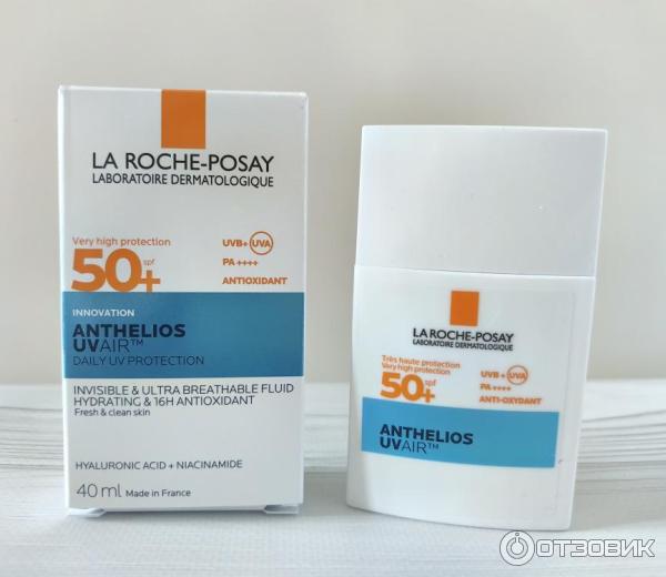 Легкий солнцезащитный флюид для лица La Roche-Posay Anthelios Uvair SPF50PA фото