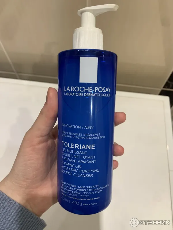 Очищающая гель-пенка для лица двойного действия La Roche-Posay Toleriane фото
