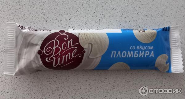 Шоколадный батончик Яшкино Bon time со вкусом пломбира фото