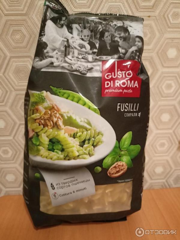 Макароны Gusto di Roma Fusilli спирали фото