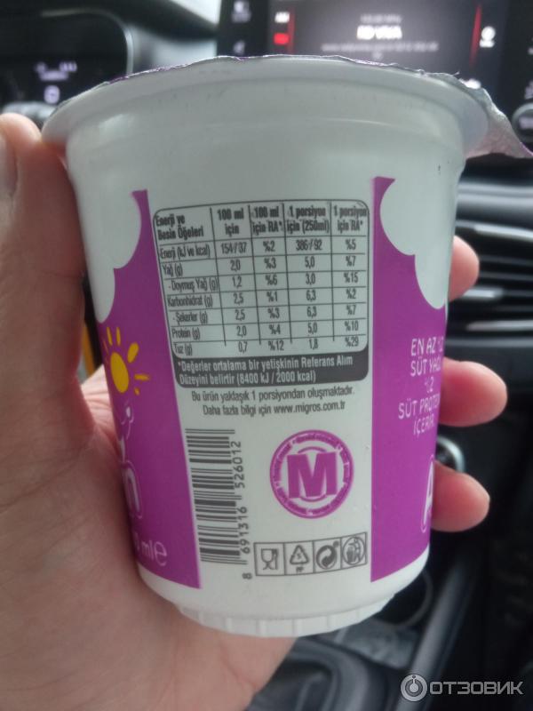 Турецкий айран Migros фото