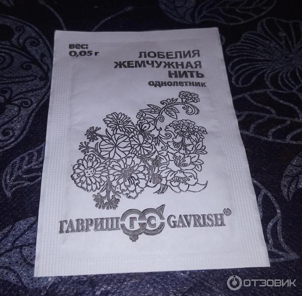 Семена Гавриш Лобелия жемчужная нить фото