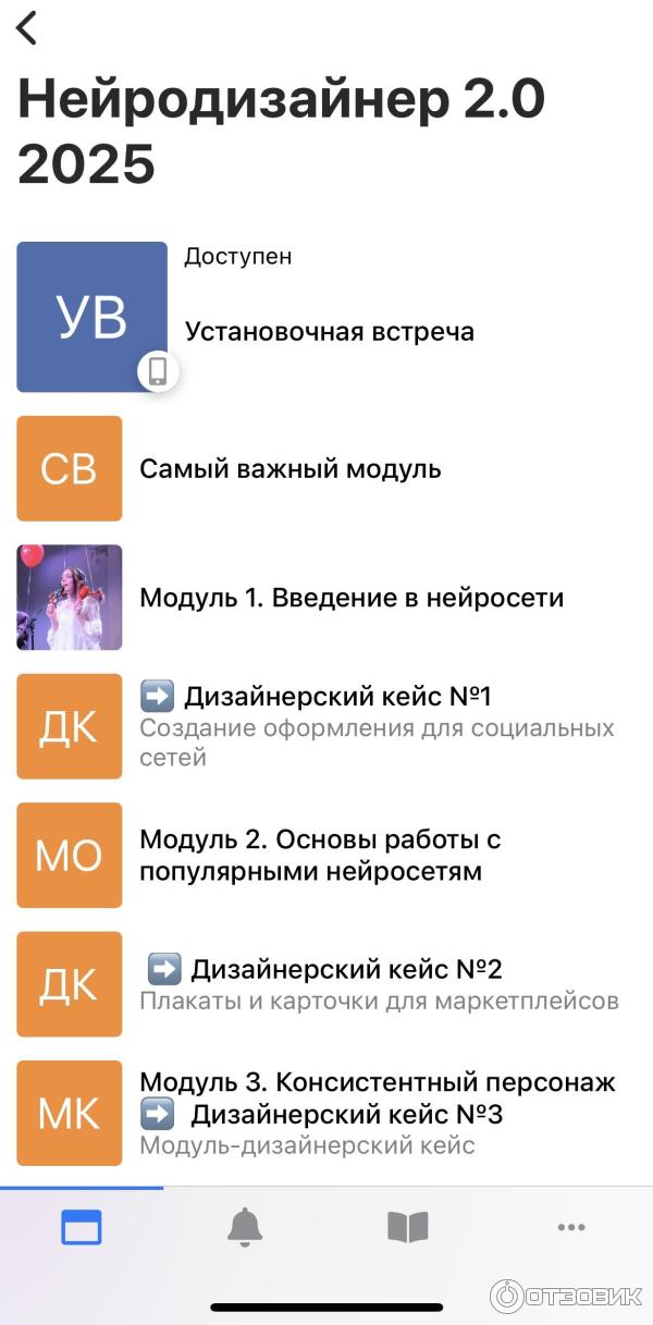 Модули курса