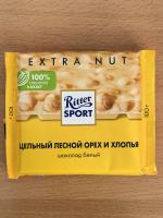 Белый шоколад Ritter Sport "Цельный лесной орех и хлопья" фото