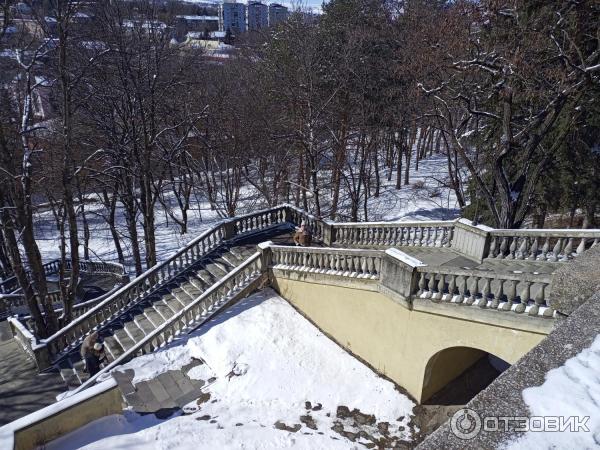 Каскадная лестница санатория