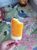 Пломбир ванильный в апельсиновой глазури "Чистая Линия" фото