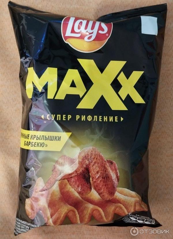 Картофельные чипсы Lay39s Maxx Куриные крылышки барбекю фото