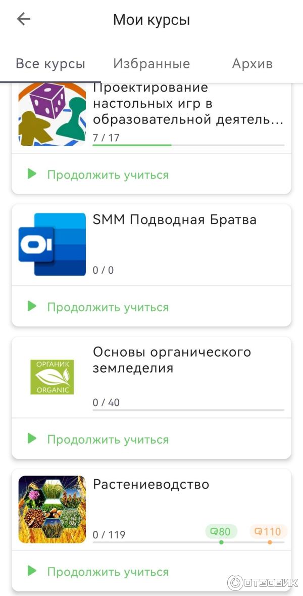 Мои курсы