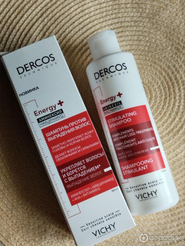 Тонизирующий шампунь Vichy против выпадения и истончения волос Dercos Aminexil фото