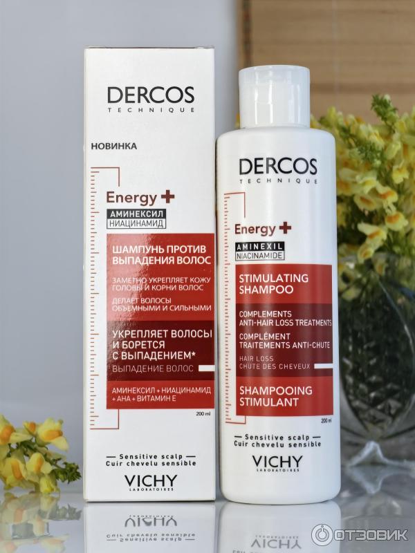 Шампунь против выпадения волос Vichy Dercos Energy фото
