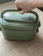 Герметичный двухуровневый Ланч-бокс Lunch box фото
