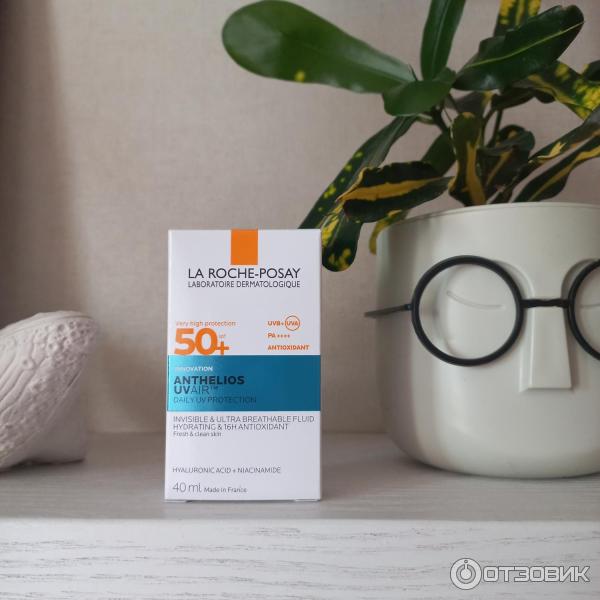 Легкий солнцезащитный флюид для лица La Roche-Posay Anthelios Uvair SPF50PA фото