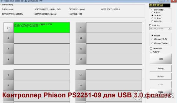 Phison Usb Отзыв о Контроллер Phison PS2251-09 для USB 3.0 флешек | Тестовый режим ...